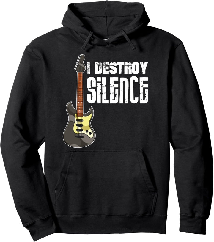Gitarre Musik Gitarrenspieler Musiker Lustiges Gitarrist Pullover Hoodie
