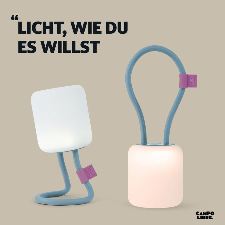 Campo Libre.® LENI I Campinglampe I flexible Outdoorlampe zum Aufhängen, Hinstellen und Montieren I