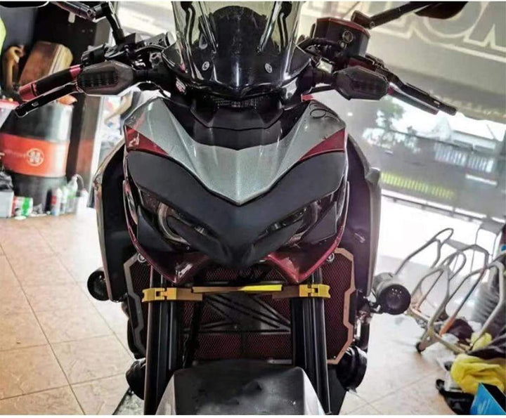 PSLER® Motorrad Frontverkleidung Nasenabdeckung für Kawasaki Z900 2017-2019 (Schwarz), Schwarz