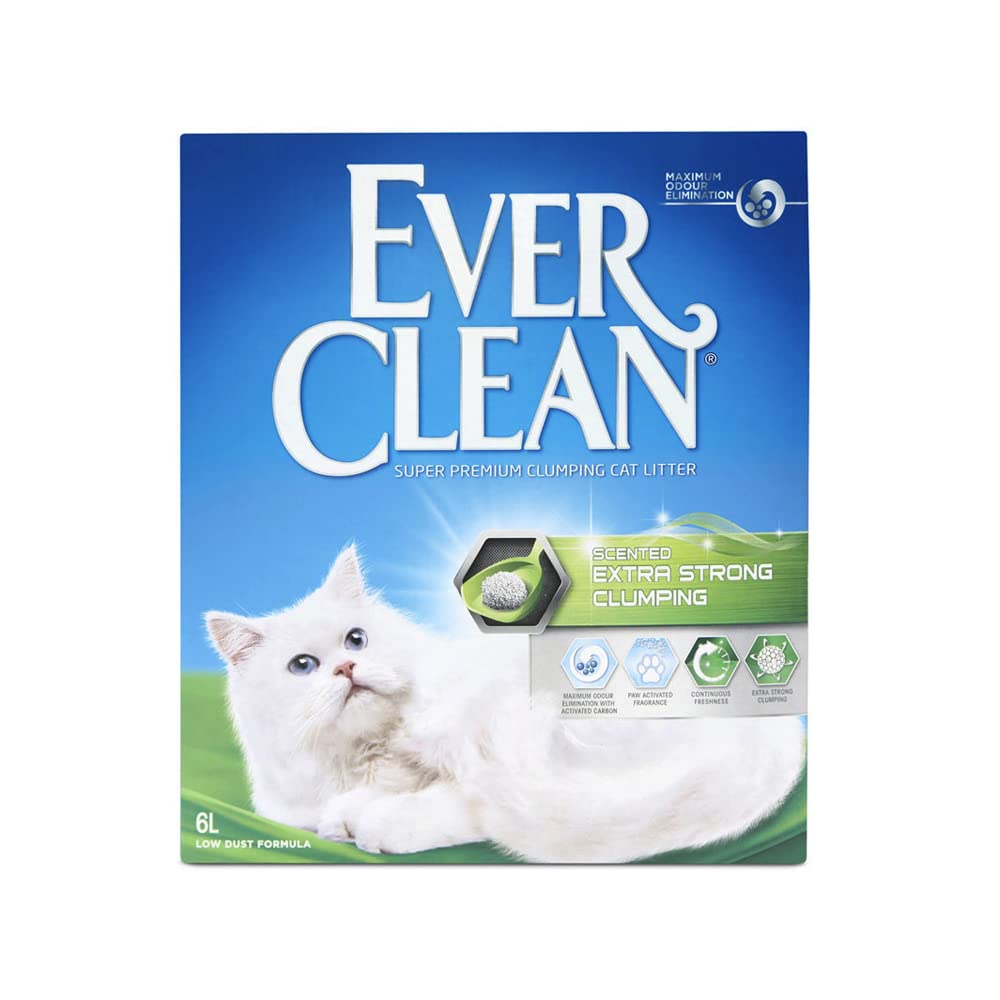 Ever Clean Katzenstreu, mit Duft, verklumpt, Stärke Extra Strong, 6 l