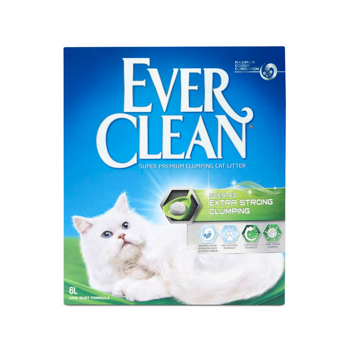 Ever Clean Katzenstreu, mit Duft, verklumpt, Stärke Extra Strong, 6 l