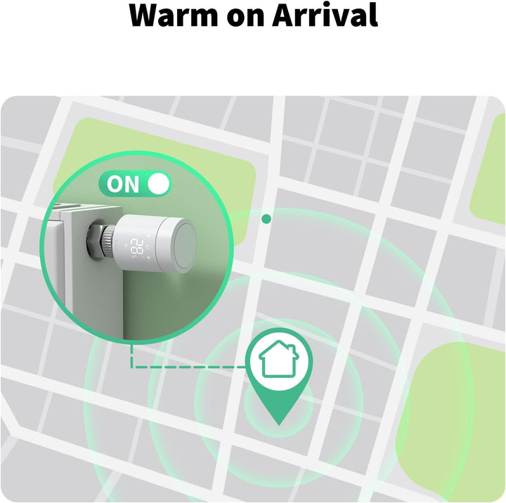 Aqara Smartes Heizkörperthermostat W600, Unterstützt Zigbee/Thread, Energiesparen, Sprachsteuerung,