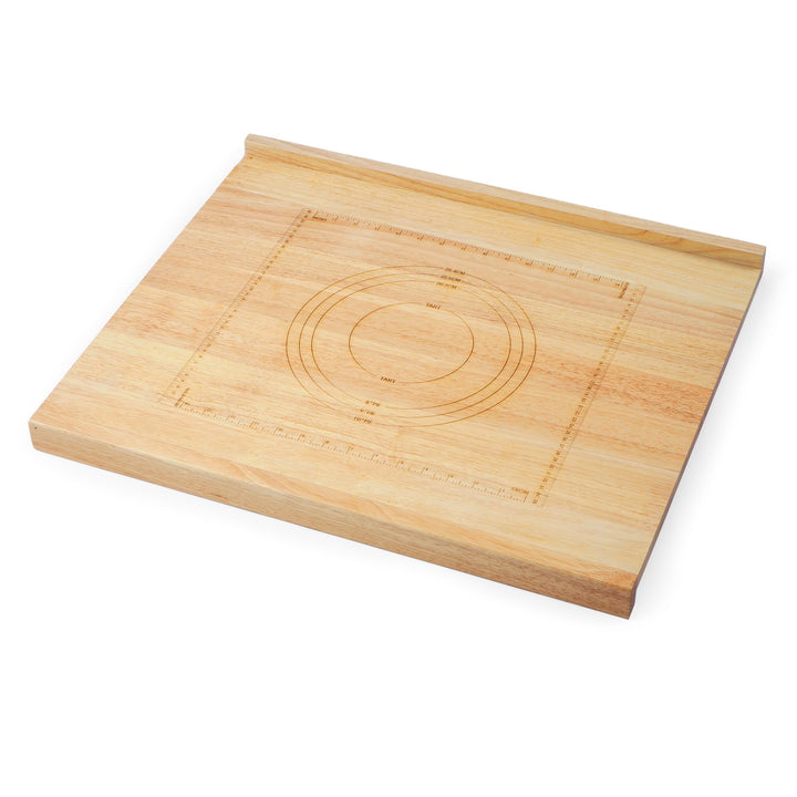 Schneidebrett holz gross H x B x T: ca. 4 x 61 x 51 cm Schneidebrett mit Massband und Anschlagkante