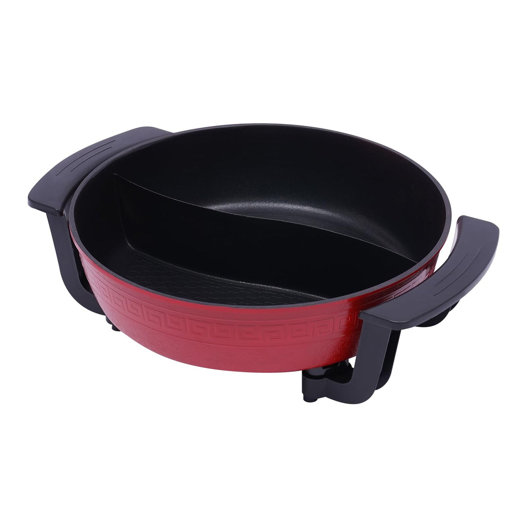 6L Hot Pot Elektrisch Topf Hotpot Elektrisch Pot 220V 1360W Elektrischer Topf Fondue für 4 Personen