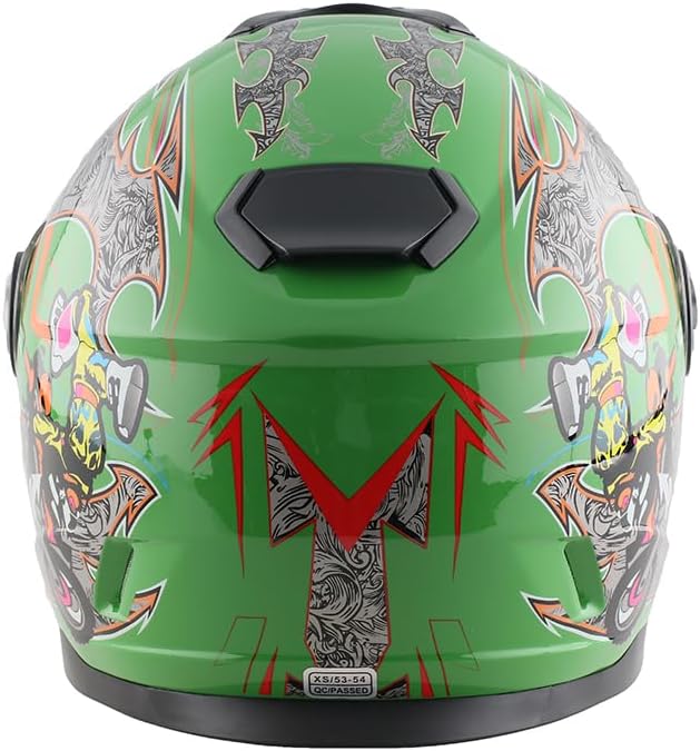 Kinder Integralhelm Mejia – Motorradhelm für Kinder, ABS-Schale, robuster Kinderhelm für Downhill, Q