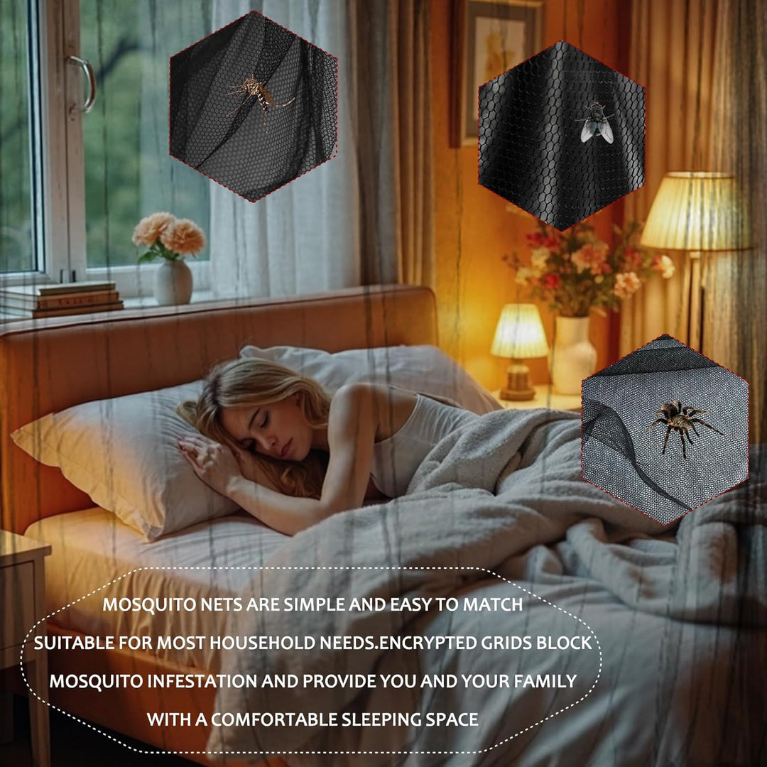 ACTOYS Mückennetz Bett XXL, Moskitonetz Reise Outdoor, Moskitonetz Doppelbett Einzelbett, Betthimmel