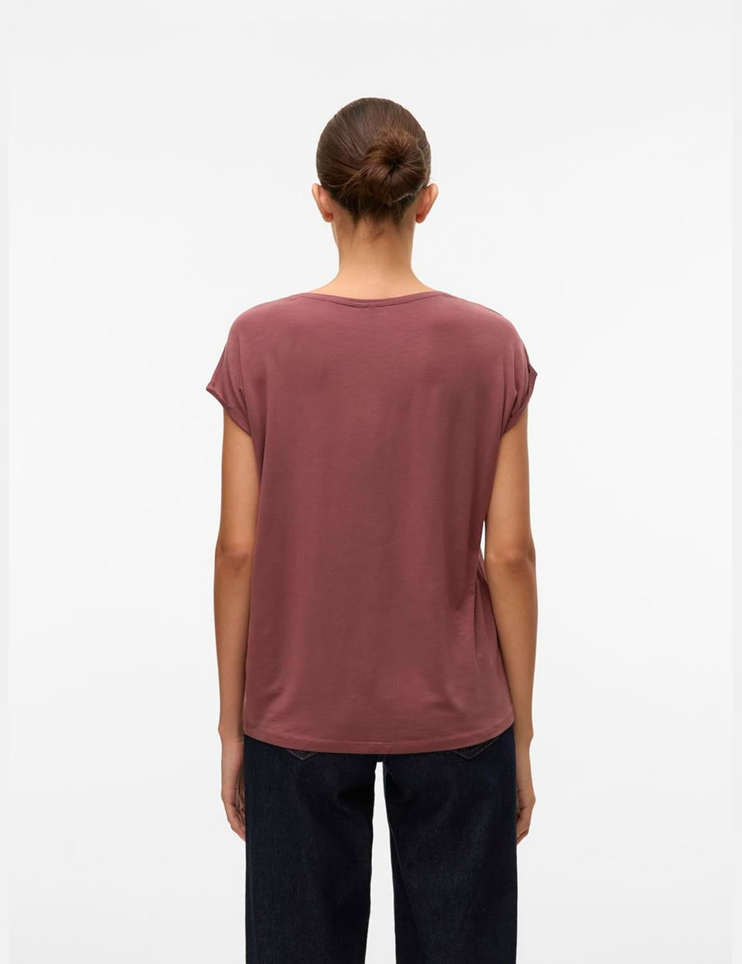 VERO MODA Damen VMAVA PLAIN SS TOP GAJRS NOOS XL Rose Brown, XL Rose Brown