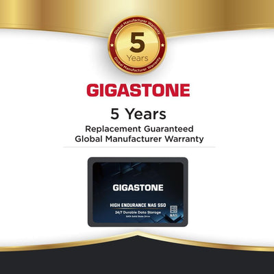 Gigastone NAS SSD 2TB Enterprise SSD Festplatte (2er-Pack) TLC Hohe Dauerhaltbarkeit Server SSD für