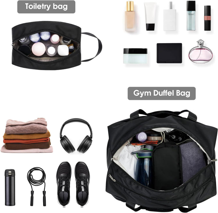 Ceneda Sporttaschen Klassische Reisetasche mit Schuhfach und Kulturtasche Sporttasche Damen Herren T