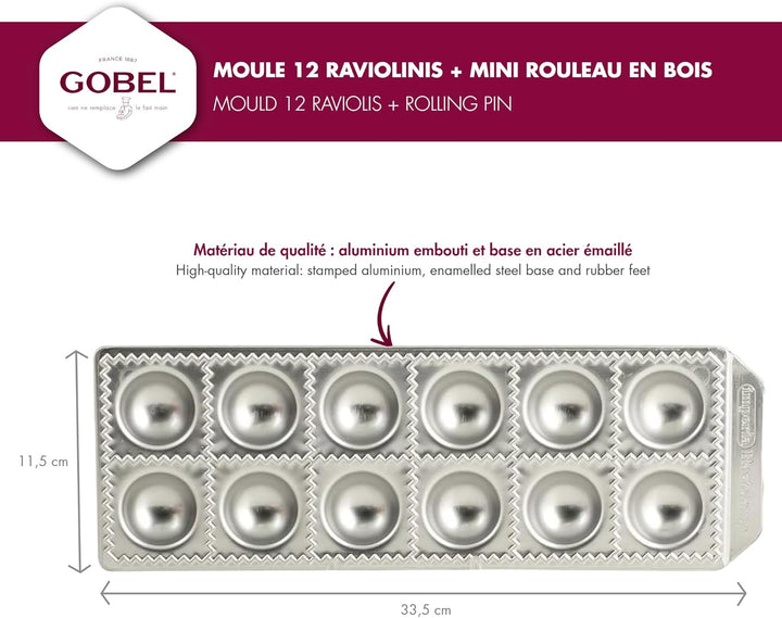 IMPERIA G S D Haushaltsgeräte Ravioli Chef Ravioliform, Stahl, 52x52mm, Natur