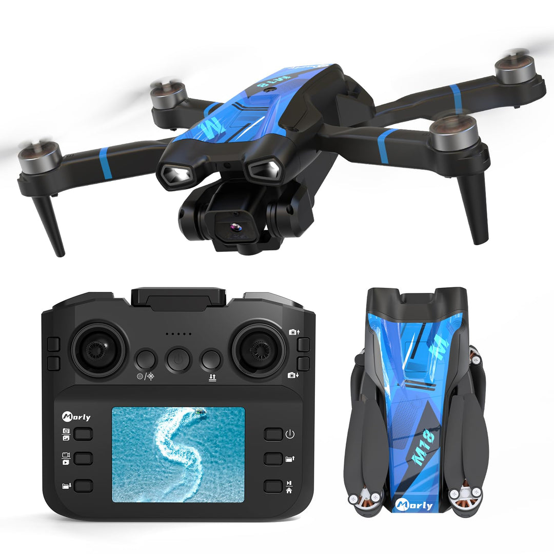 Drohne mit 4K Kamera Mini Drohne Mit LCD Fernbedienung 3D-Rollen Wiederaufladbare LCD-Fernbedienung