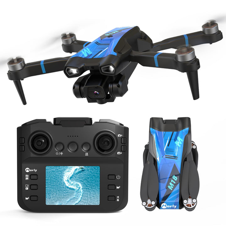 Drohne mit 4K Kamera Mini Drohne Mit LCD Fernbedienung 3D-Rollen Wiederaufladbare LCD-Fernbedienung