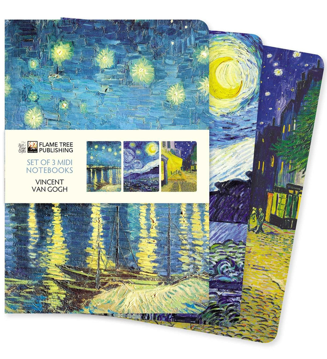Dreier Set Mittelformat-Notizbücher: Vincent van Gogh: Unser beliebten Mittelformat-Notizbücher im 3