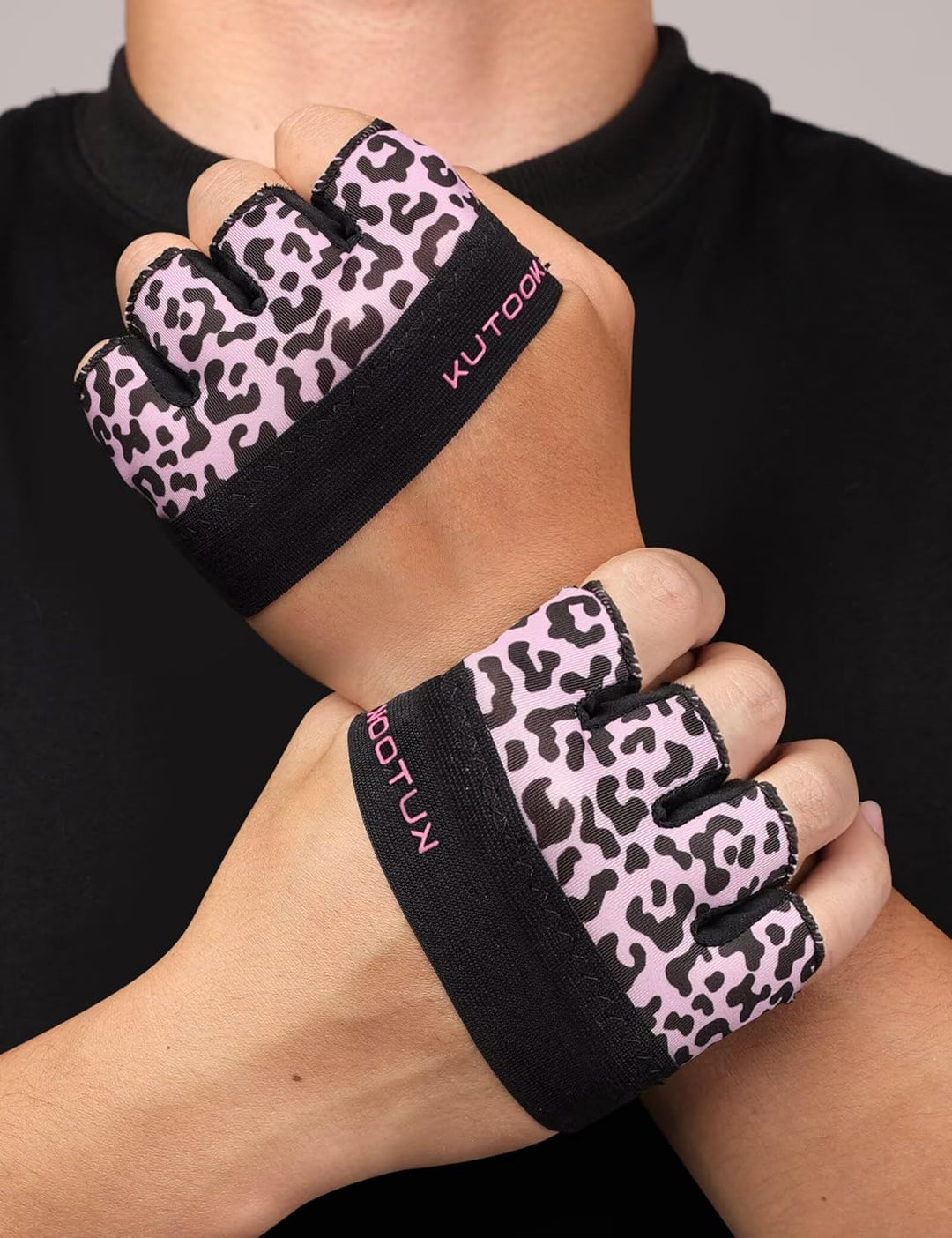 KUTOOK Mini Fitnesshandschuhe Herren/Damen 3mm XRD Gepolstert rutschfeste Halb Handschuhe für Gym Pu