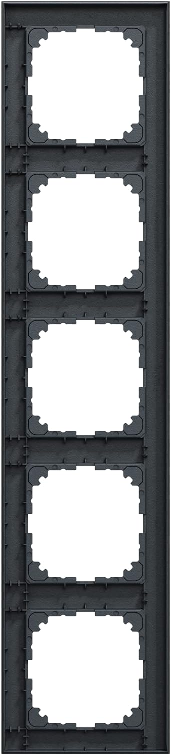 Schneider Electric Merten MEG4050-3614 M-Pure-Rahmen 5-fach für Steckdosen und Schalter, Anthrazit 5