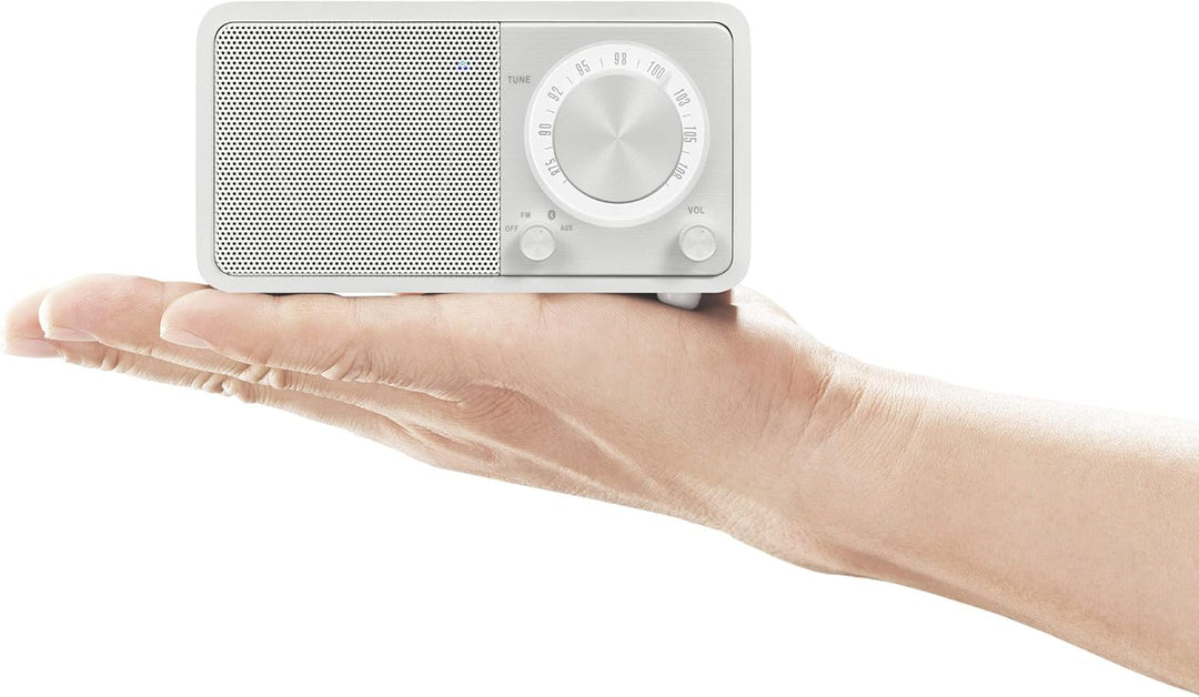Sangean WR-7 tragbares Desktop-Radio (FM-RDS-Tuner, Bluetooth, AUX-In, integrierter Lautsprecher, Ak