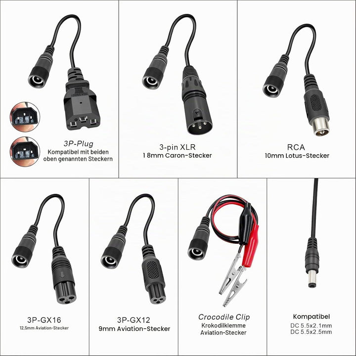 UURRPP 24V 36V 48V 60V 72V 3A Blei Säure Batterieladegerät für Razor E100 Ground Force Go Kart Elekt