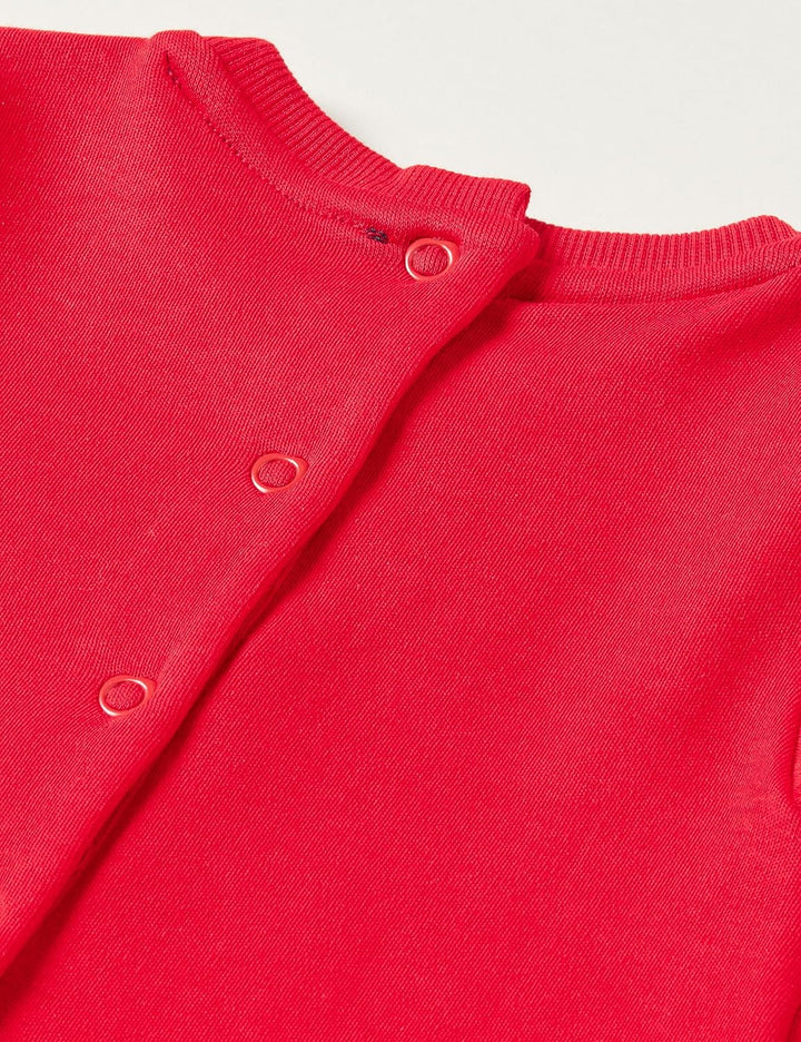 Chicco Baby-Mädchen Langen Ärmeln Lässiges Kleid 18 Monate Rot, 18 Monate Rot