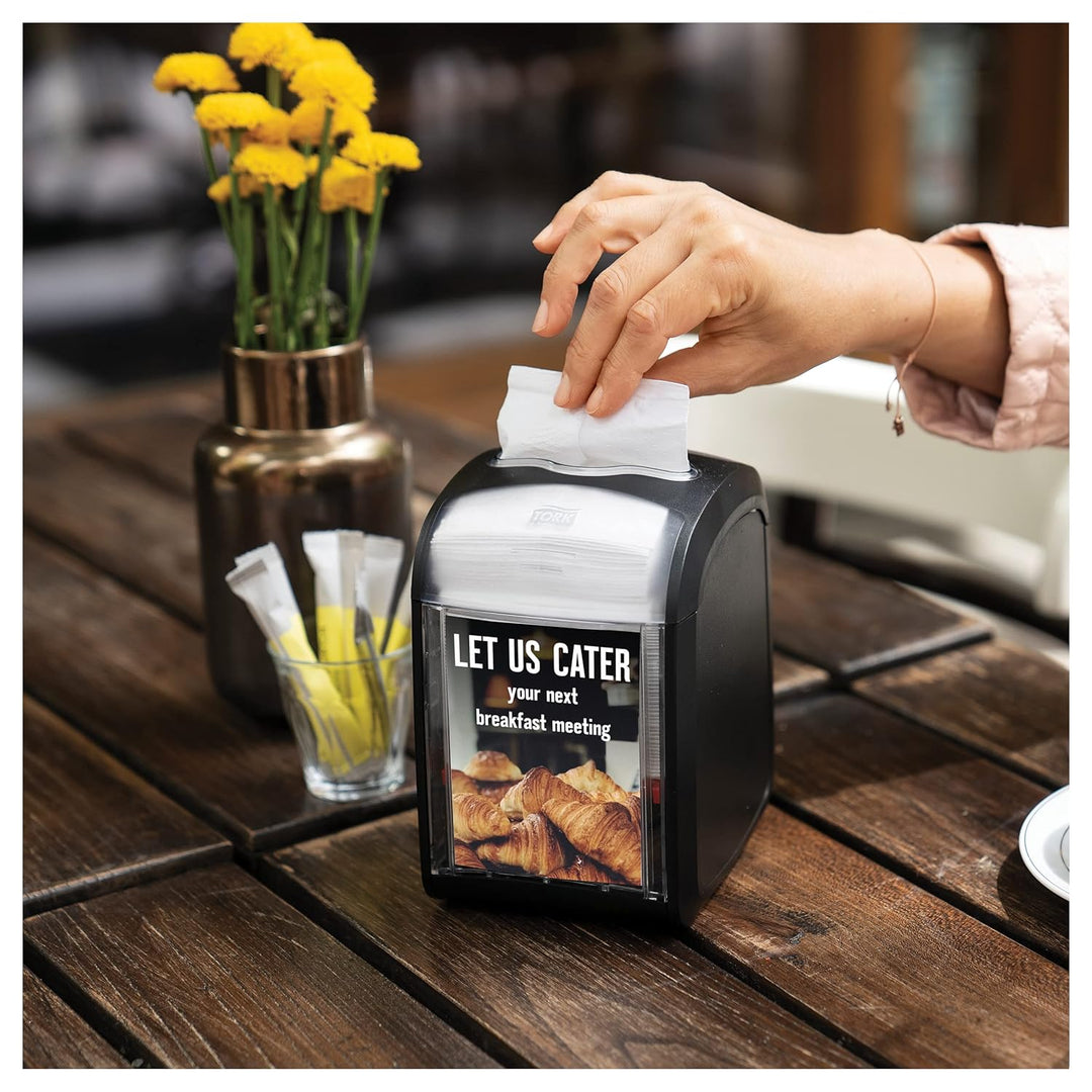Tork Xpressnap Fit Tisch Serviettenspender – 272900 – N14 Spender für Restaurants – sparsame Einzelb