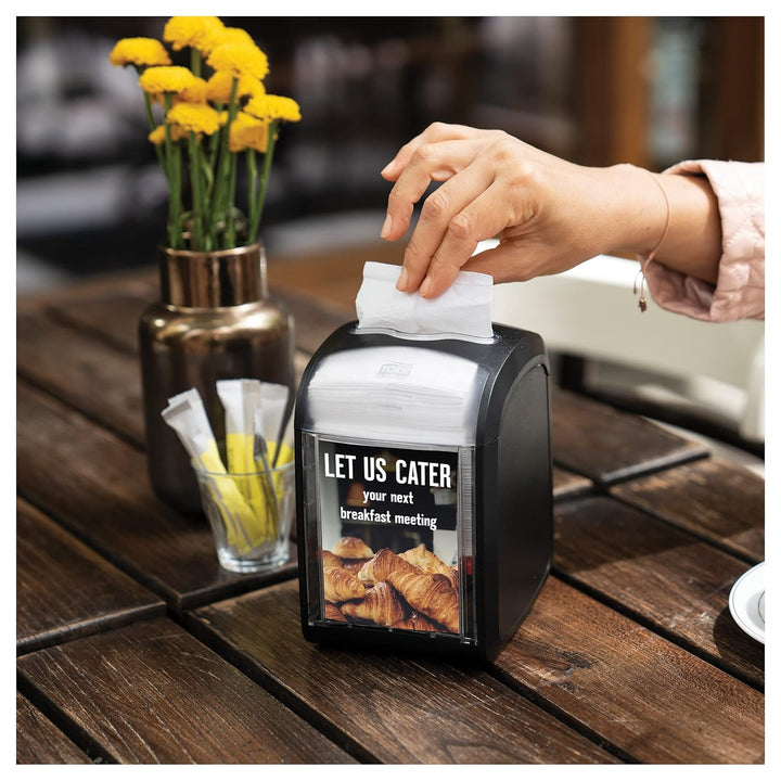 Tork Xpressnap Fit Tisch Serviettenspender – 272900 – N14 Spender für Restaurants – sparsame Einzelb