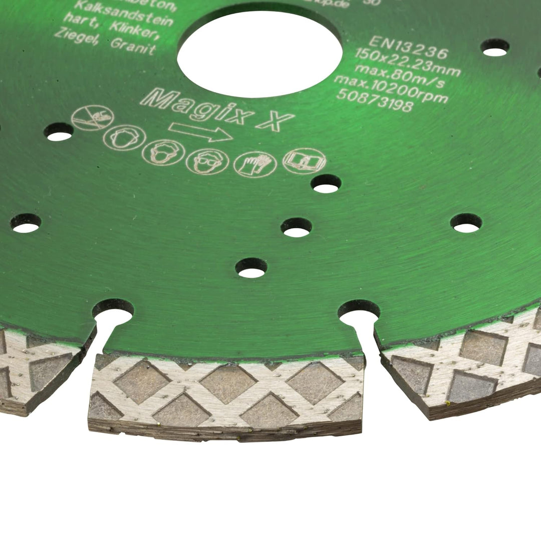 Eibenstock Mauerschlitzfräse EMF 150.1 inklusive 2x Diamant Trennscheiben & MDW Diamant Trennscheibe
