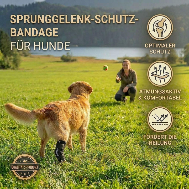 Nature Pet Tarsal- / Sprunggelenk Schutz Bandage 135° Winkel für Hunde (XS 2) 2 XS, 2 XS