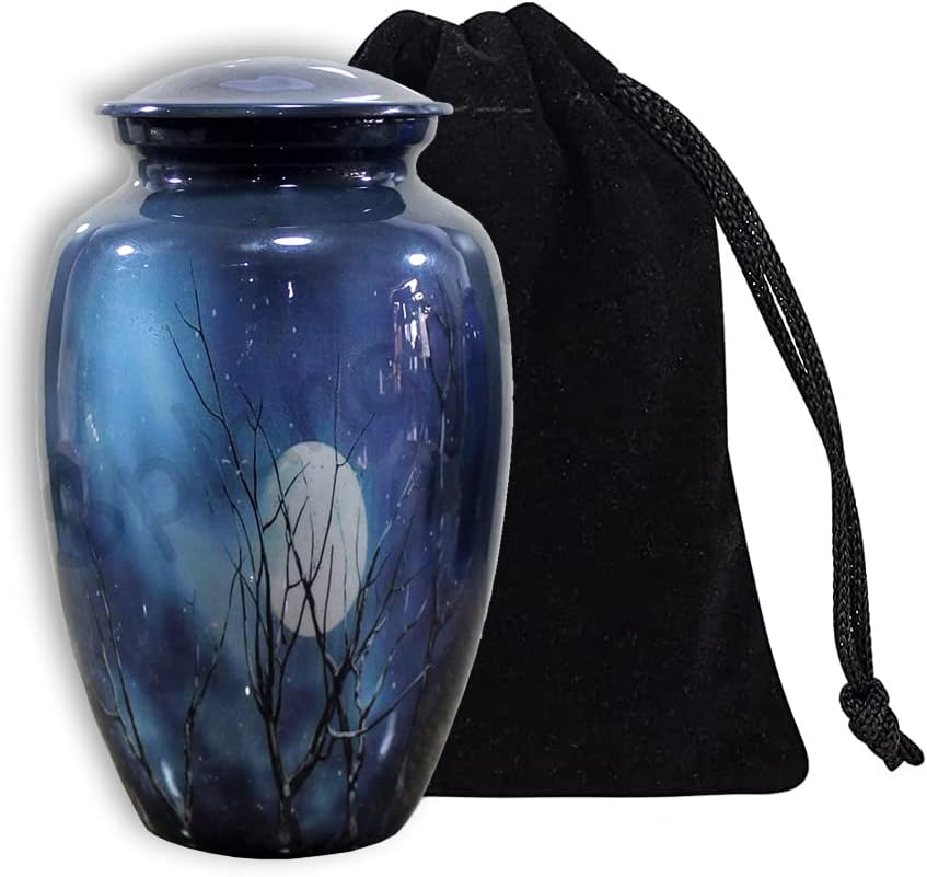 eSplanade Urne Memorial Container Jar Pot | Cremation Urns | Full Grösse Standard Urns | Metall Urns
