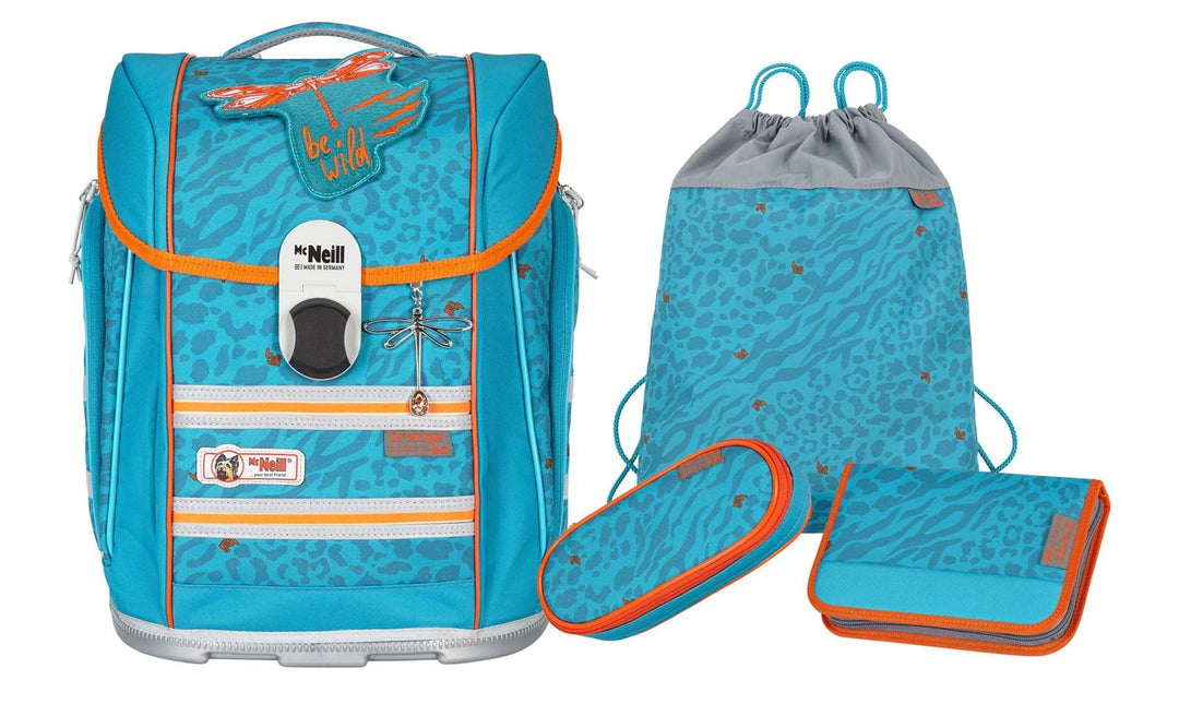McNeill ERGO Primero McLight Schulranzen-Set 4tlg. Blau ca. 30 x 38 x 22 cm, Blau ca. 30 x 38 x 22 c
