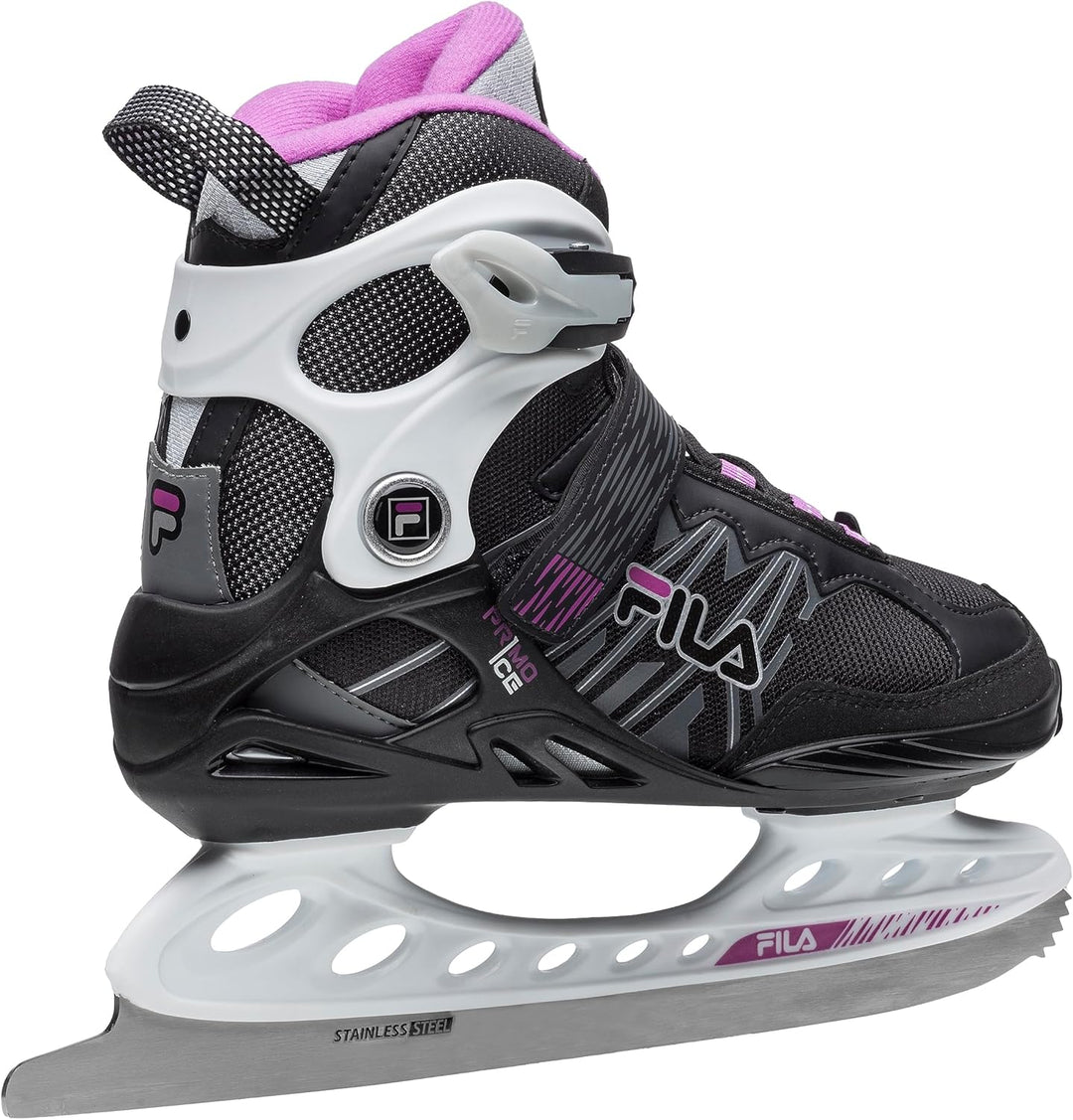 FILA Damen Primo Ice Lady Freizeitschlittschuh Eishockey & Eislaufen | Edelstahlkufe | Starker Halt