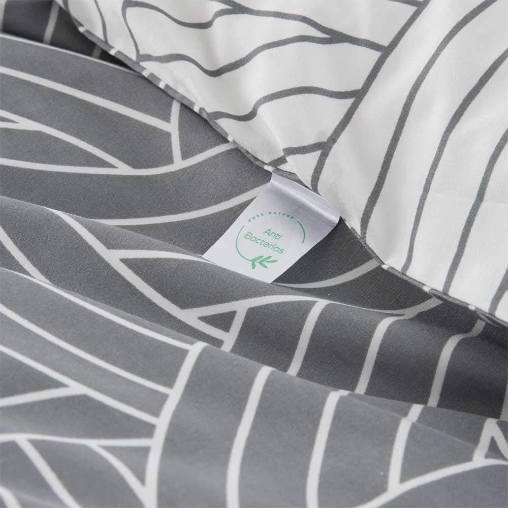 COTTON ARTEAN Salinas Wende-Bettbezug für Bett mit 135 cm, Knopfverschluss Cama 135 ( 220 ancho x 22