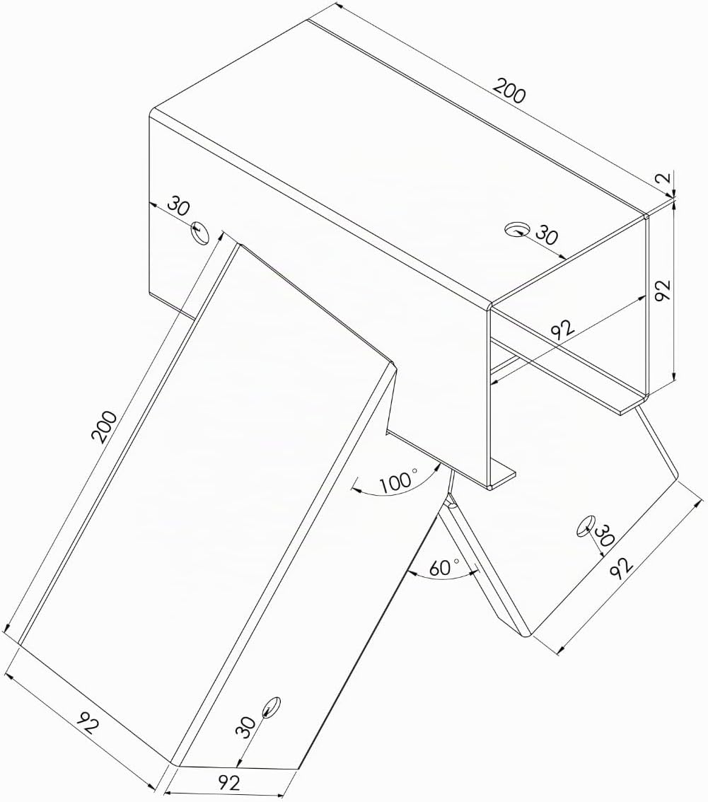 TRIBECCO® Vierkant Schaukelverbinder 90/90mm (100°, Grün) aus pulverbeschichtetem Stahlblech für Gar