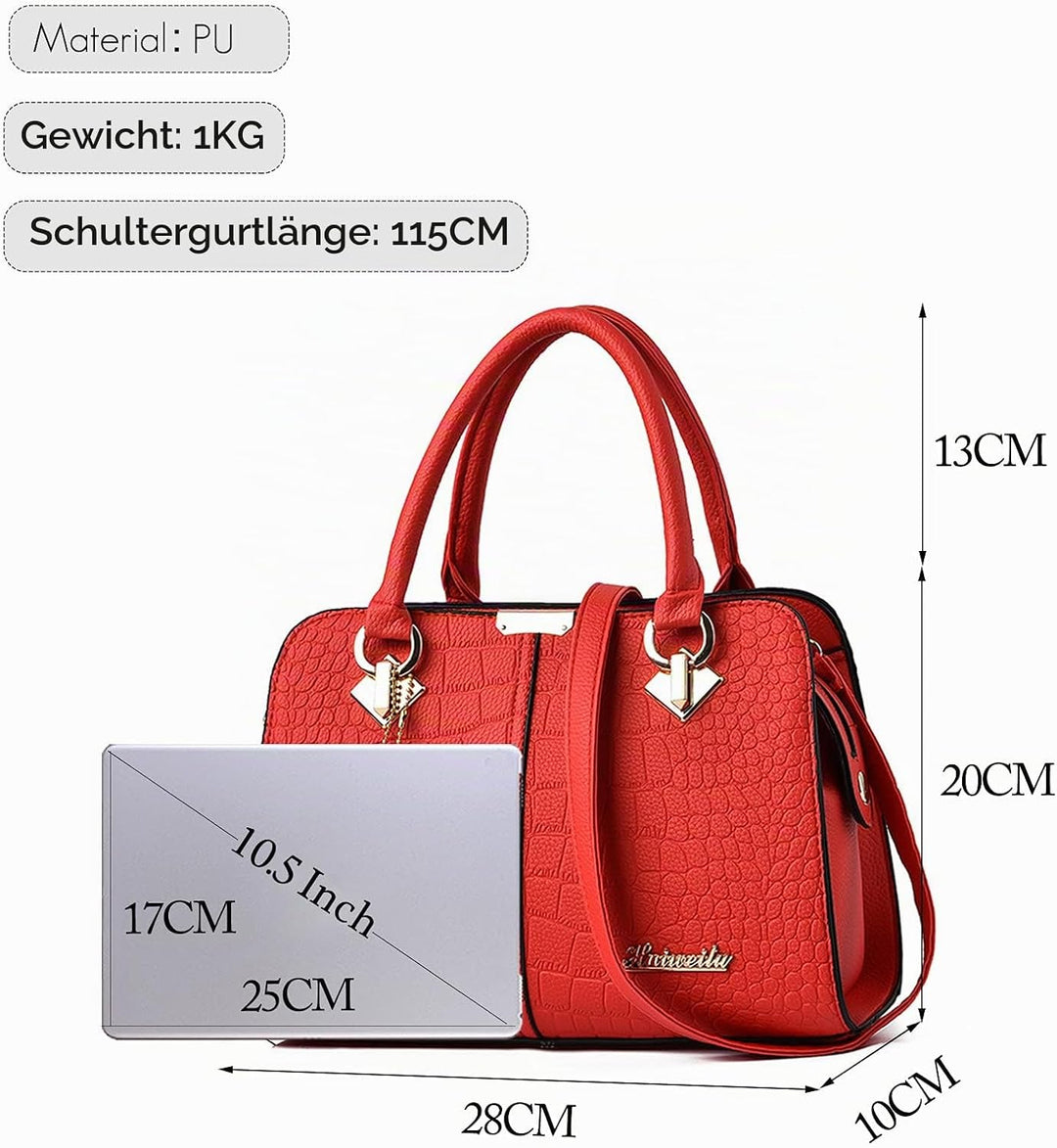 FANDARE Damen Handtasche Umhängetasche Frauen Schulterbeutel Shopper Tote Reise Henkeltasche Schulte