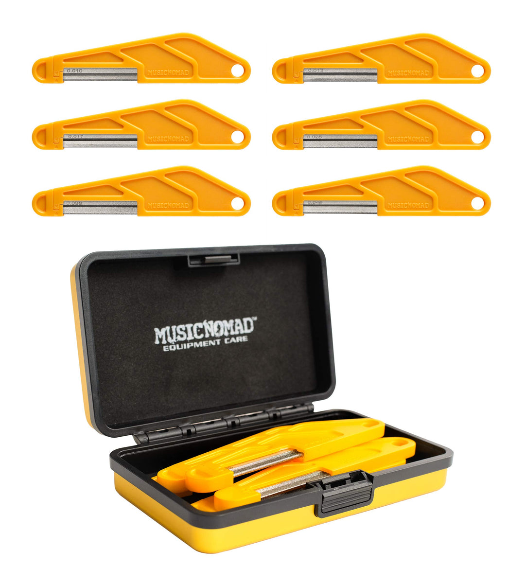 Music Nomad (MN668) Gitarrenfeilen-Set (25,4 cm, 33 cm, 43,2 cm, 71,1 cm, 91,4 cm, 116,8 cm), 6 Stüc
