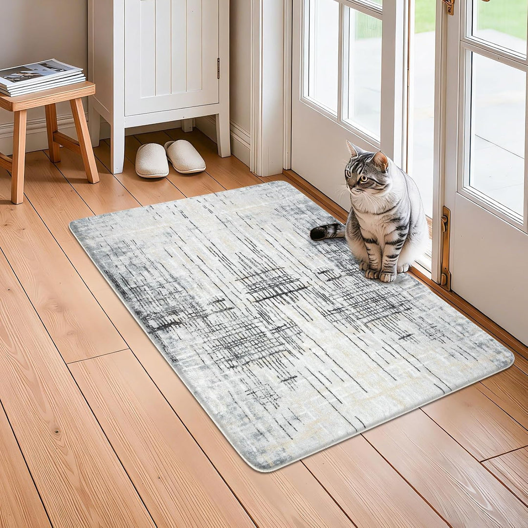Tinyboy-hbq Teppiche Modern Designer für Wohnzimmer Kurzflor Teppich für Wohnzimmer Schlafzimmer Gra