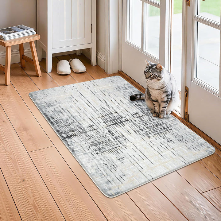 Tinyboy-hbq Teppiche Modern Designer für Wohnzimmer Kurzflor Teppich für Wohnzimmer Schlafzimmer Gra