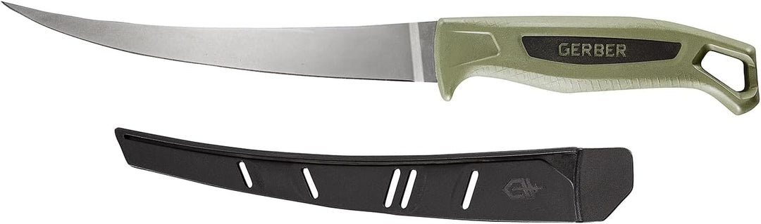 Gerber Filetiermesser mit Messerscheide, Ceviche Fillet 7.0, Mit SaltRx Technologie, Klingenlänge: 1
