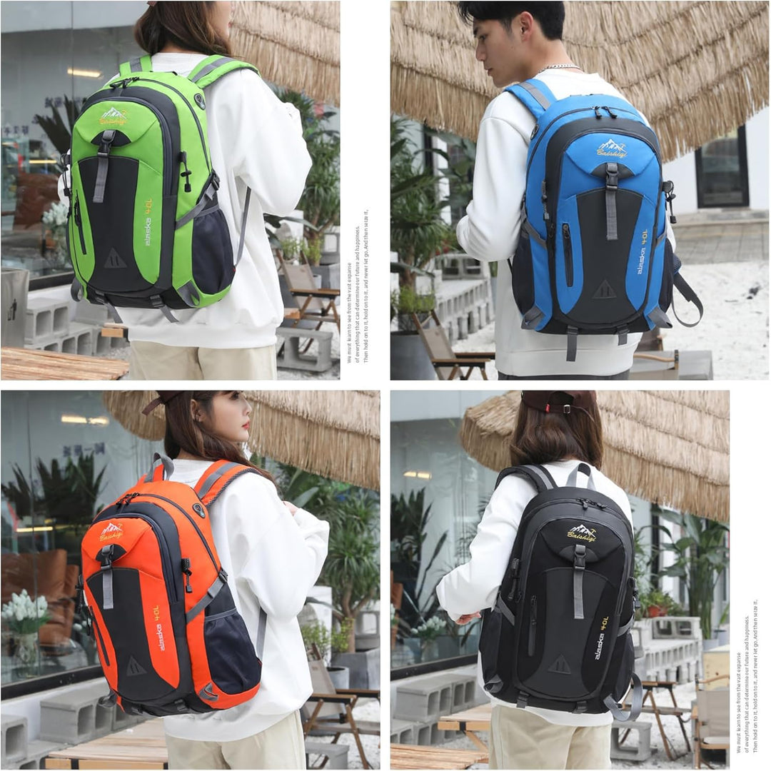 Wanderrucksack Herren Damen 40L Wasserdichter Rucksack Leicht Gross Reiserucksack，Outdoorrucksack mi