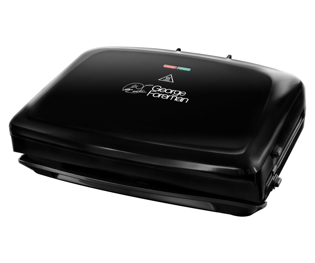 George Foreman 24330-56 Family Fitnessgrill, Kontaktgrill, Panini- und Sandwichgrill, 32,5 x 18 cm g