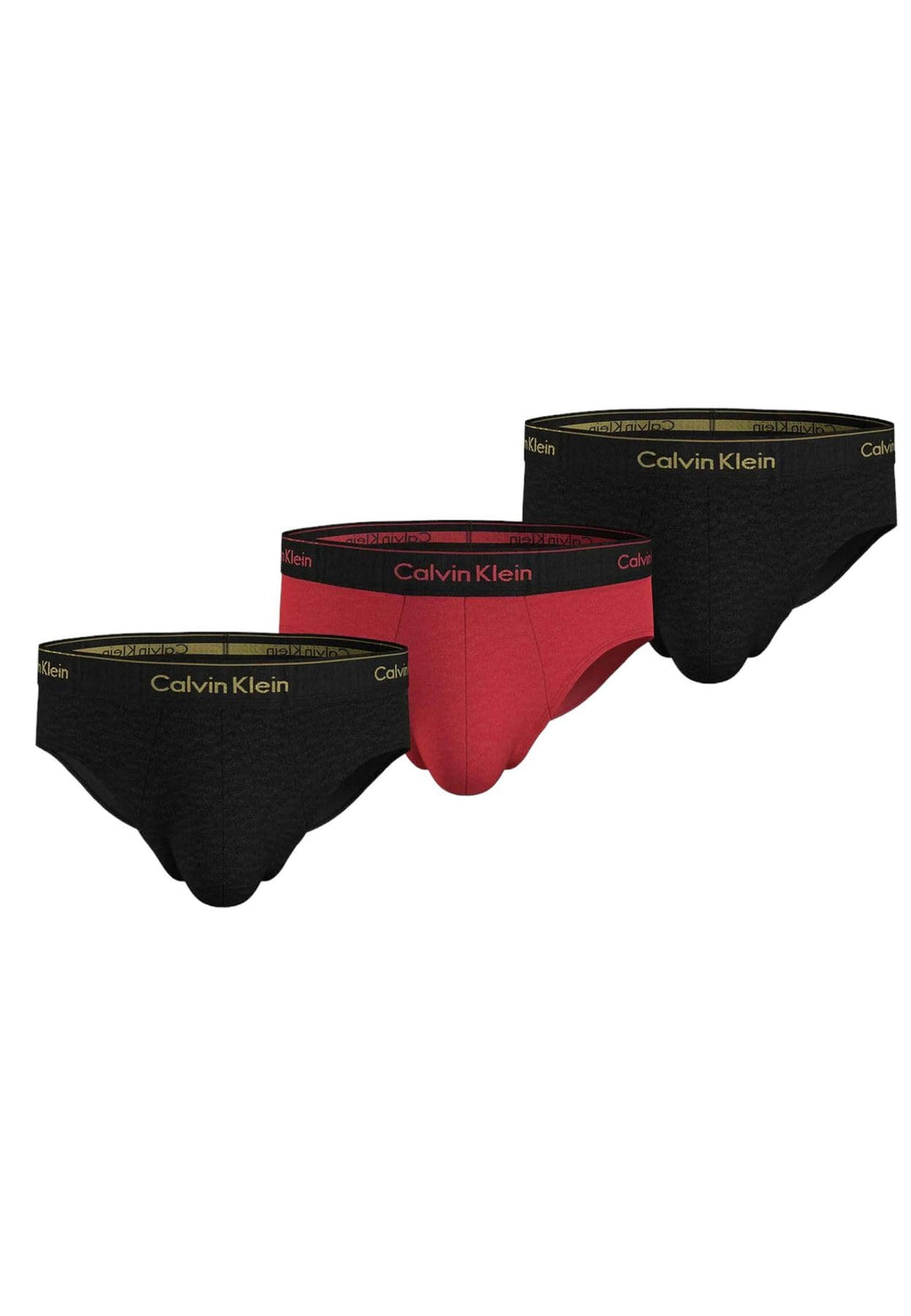 Calvin Klein Herren Hip Brief 3pk Hip Briefs (1er Pack) XL Schwarz (B- W Bk Wb, Rg- Bk Wb, B- Bk Wb)