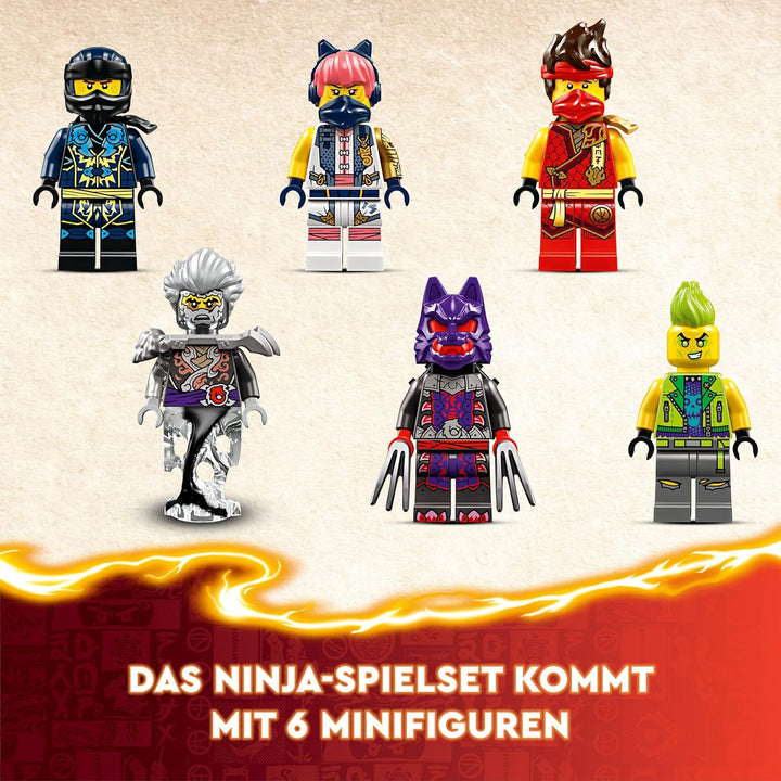 LEGO NINJAGO Turnier-Arena Abenteuer-Spielzeug für Kinder, Ninja-Spielset mit 6 Minifiguren, sammelb
