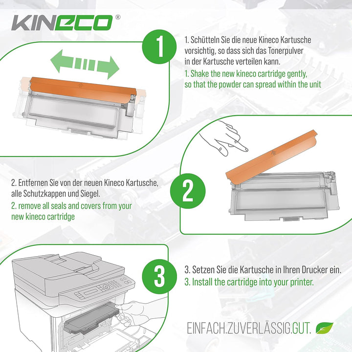 Kineco Toner kompatibel zu HP 117A ersetzt W2070A für HP Color Laser 150a 150nw 178nwg 179fwg