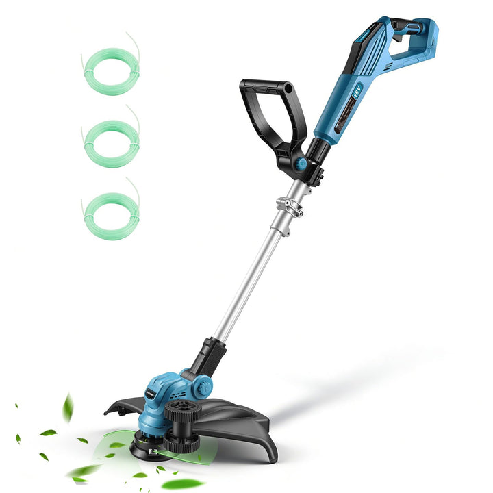 Rasentrimmer, 15 Zoll kabelloser Rasenmäher Kantenschneider, Akku Rasentrimmer, für Maki-TA, bürsten