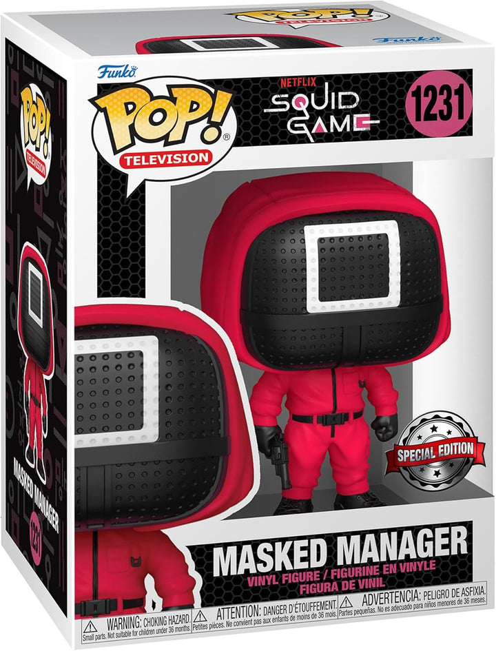 Funko Pop Squid Game Figuren Manager #1231 – Exclusive Special Edition Pop Figuren