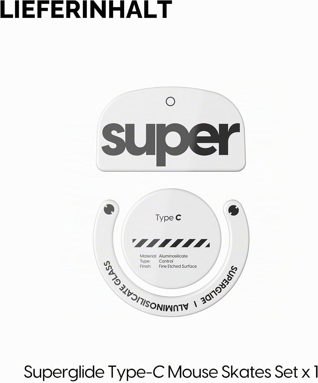 Superglide2 – Neue kontrollierbare Geschwindigkeit strukturierte Oberfläche, glatteste Mausfüsse/Sch