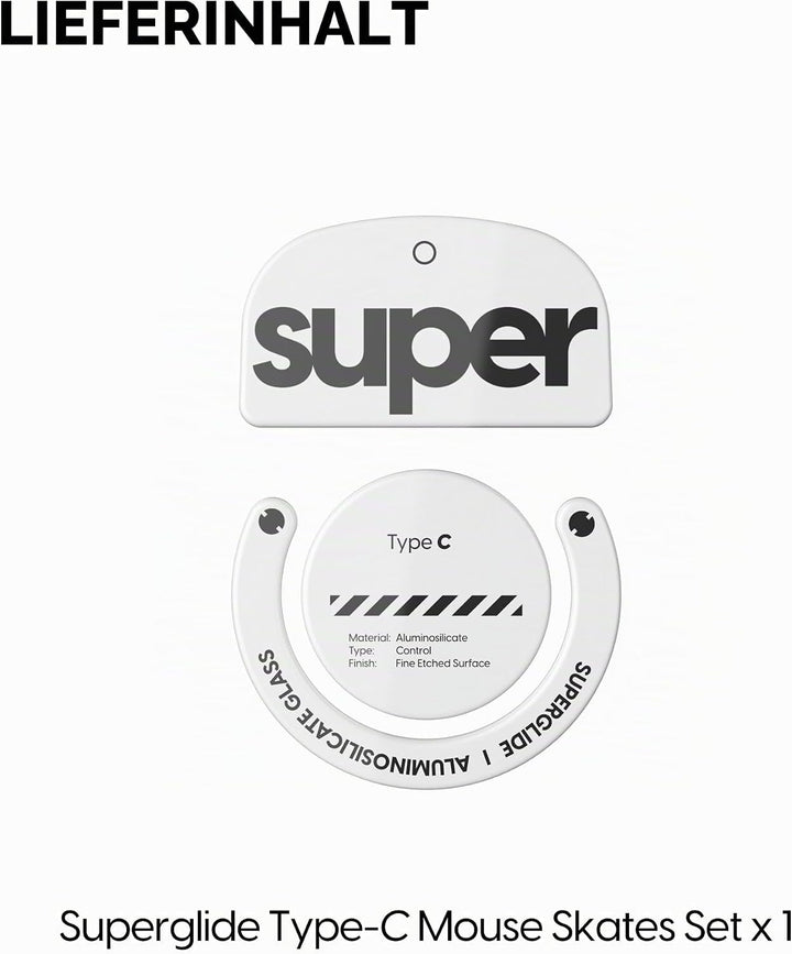 Superglide2 – Neue kontrollierbare Geschwindigkeit strukturierte Oberfläche, glatteste Mausfüsse/Sch