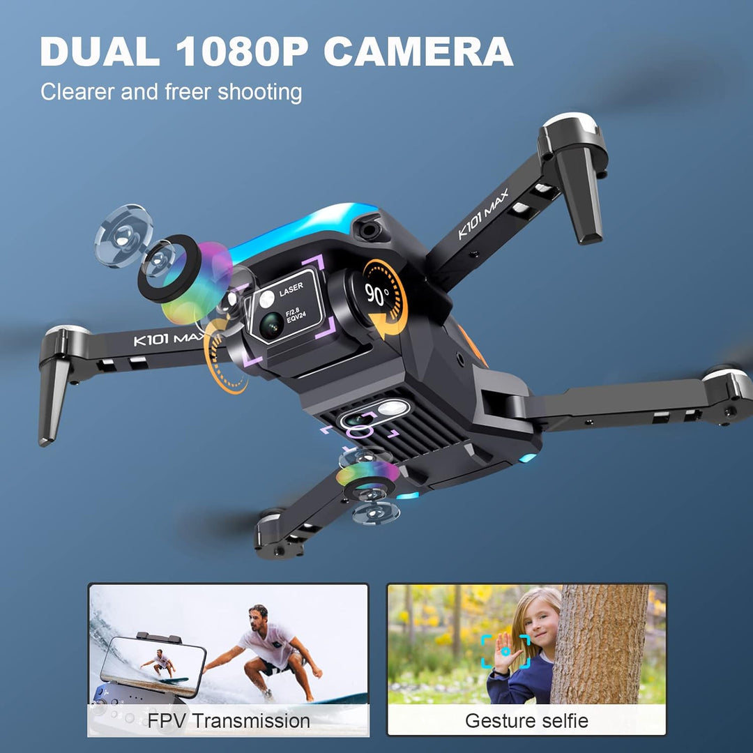 Drone with Camera for Adults, 1080P HD FPV Camera, Drone for Beginners with Altitude Hold, One Key L
