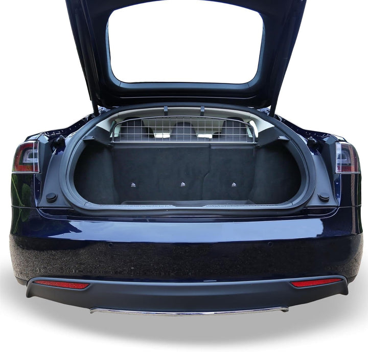 Travall Hundegitter für Tesla Model S (2012-2023) Fahrzeugspezifisches Hundegitter, Kofferraumschutz