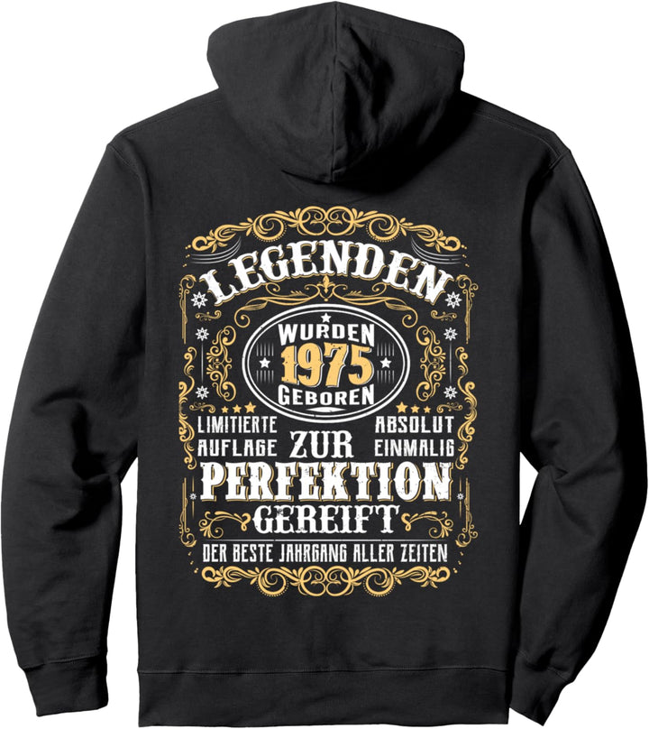 1975 Legenden Wurden 1975 Geboren Geburtstag Jahrgang 1975 Pullover Hoodie