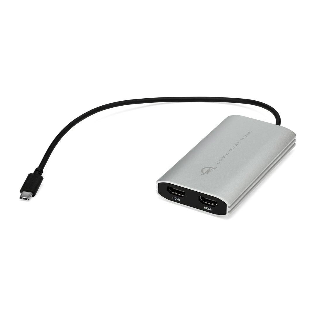 OWC USB-C Dual HDMI 4K Display Adapter mit DisplayLink - für Apple Silicon M1 & M2 Macs oder andere