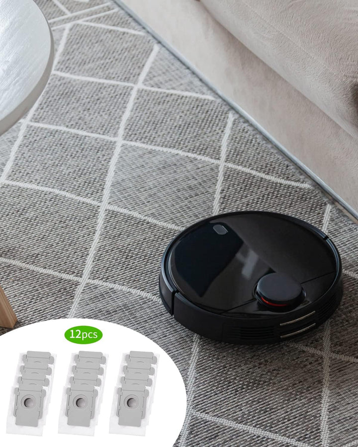 12 Ersatz-Staubbeutel kompatibel für iRobot i7 i7+ i7 Plus S9 S9+ j7 j7+ j7 Plus E5 E6 E7, Zubehör S